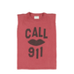 Sleeveless T-Shirt Shoulder Pads Call 911 - Sisters Department