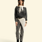 Sweatshirt Fadded Black I'm Innocent Print - Sisters Department