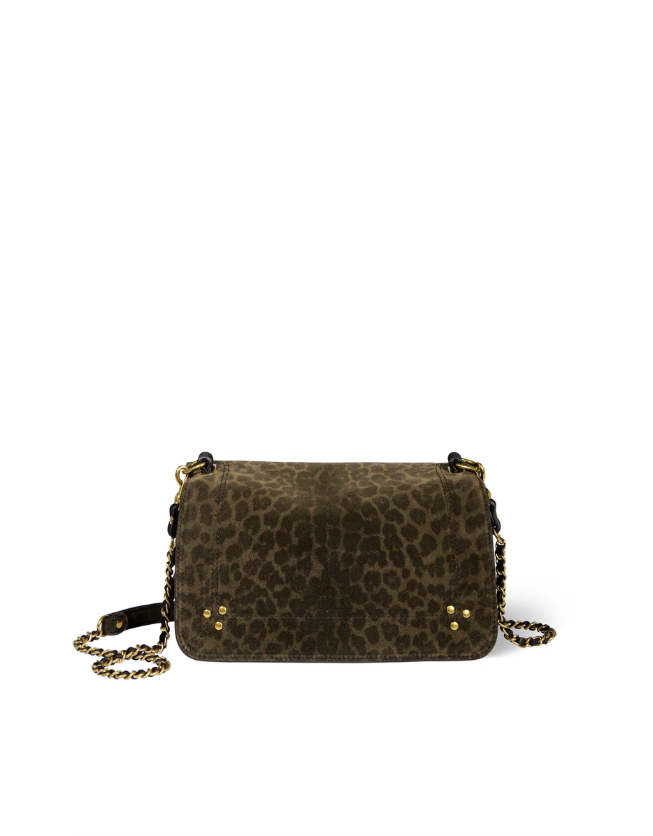 Sac Bobi Croûte Velours Léopard Kaki - Jérôme Dreyfuss