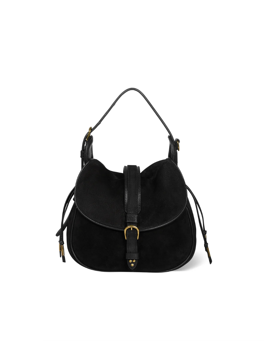 Sac Gildas Croûte Velours Noir - Jérôme Dreyfuss