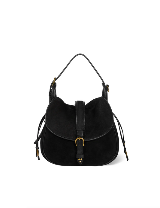 Sac Gildas Croûte Velours Noir - Jérôme Dreyfuss