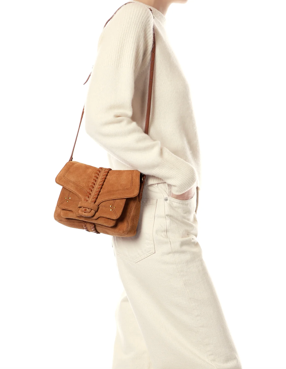 Sac Harry S Croûte Velours Caramel - Jérôme Dreyfuss