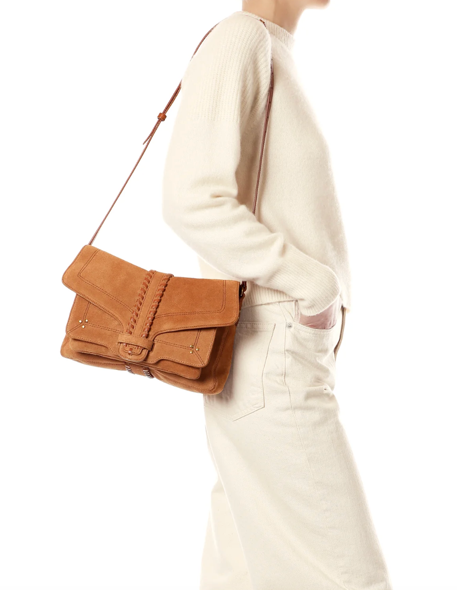 Sac Harry M Croûte Velours Caramel - Jérôme Dreyfuss
