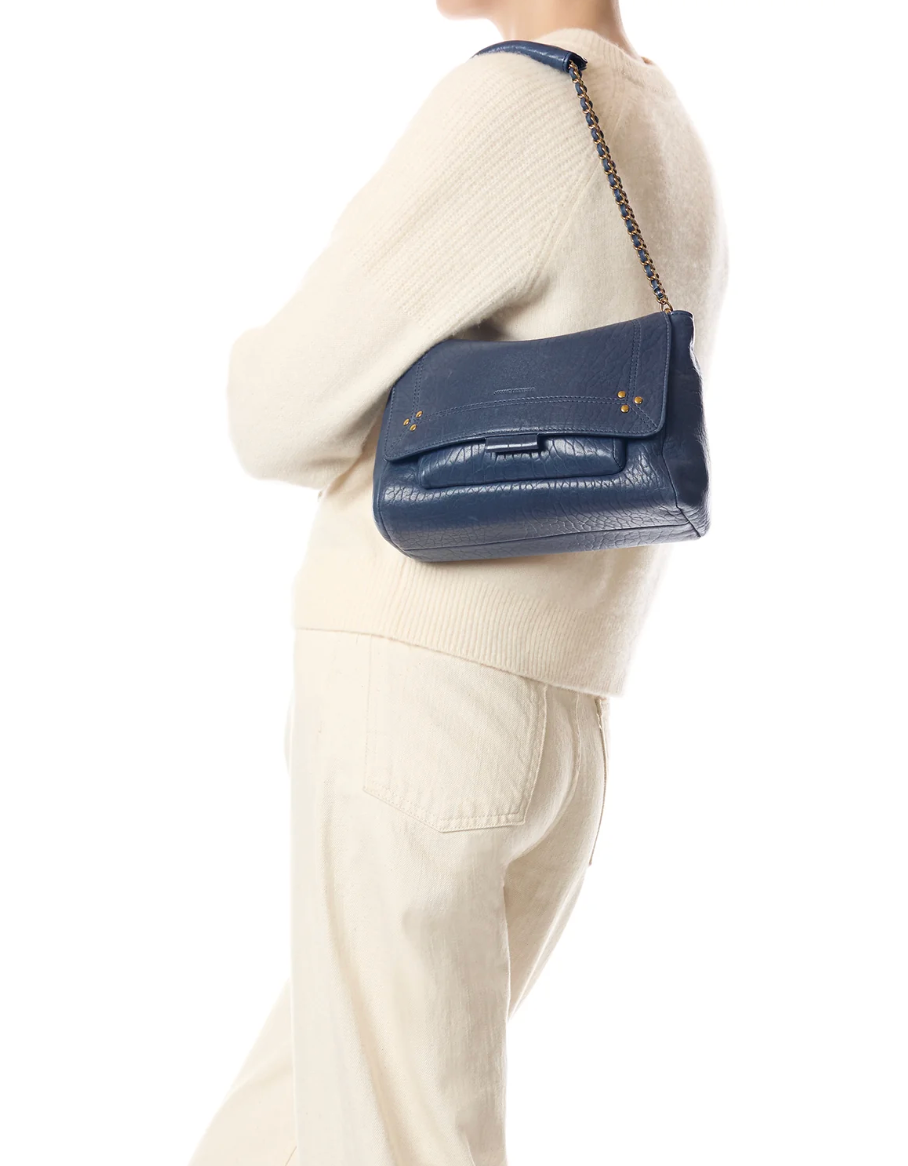 Sac Lulu M Agneau Bubble Night Blue - Jérôme Dreyfuss