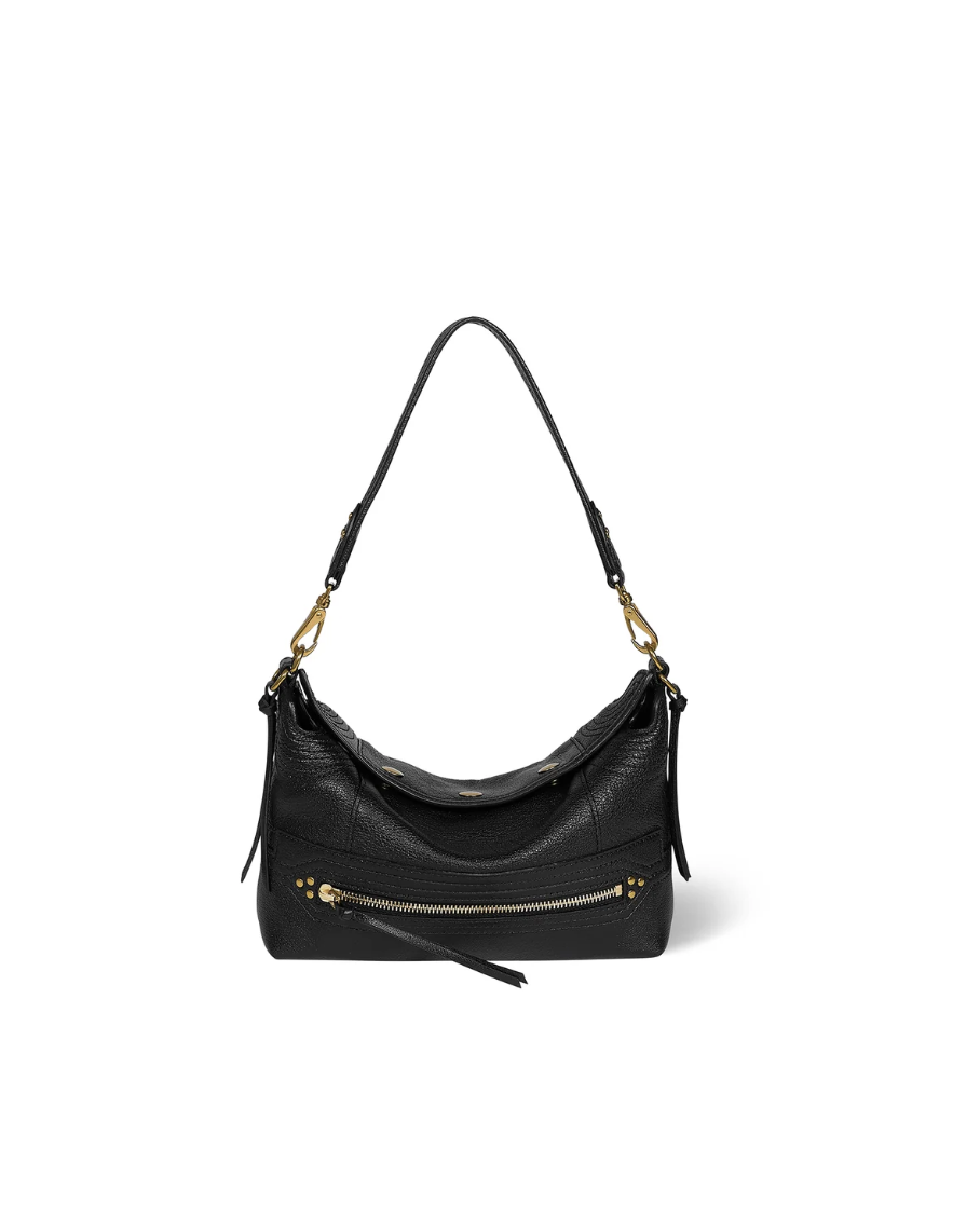 Sac Lucky Hobo S Buffle Noir Brass - Jérôme Dreyfuss