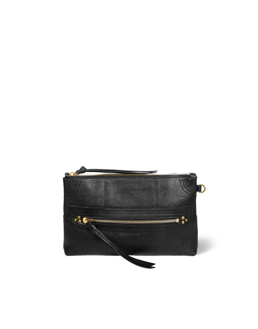 Lucky Clutch Buffle Noir Brass - Jérôme Dreyfuss