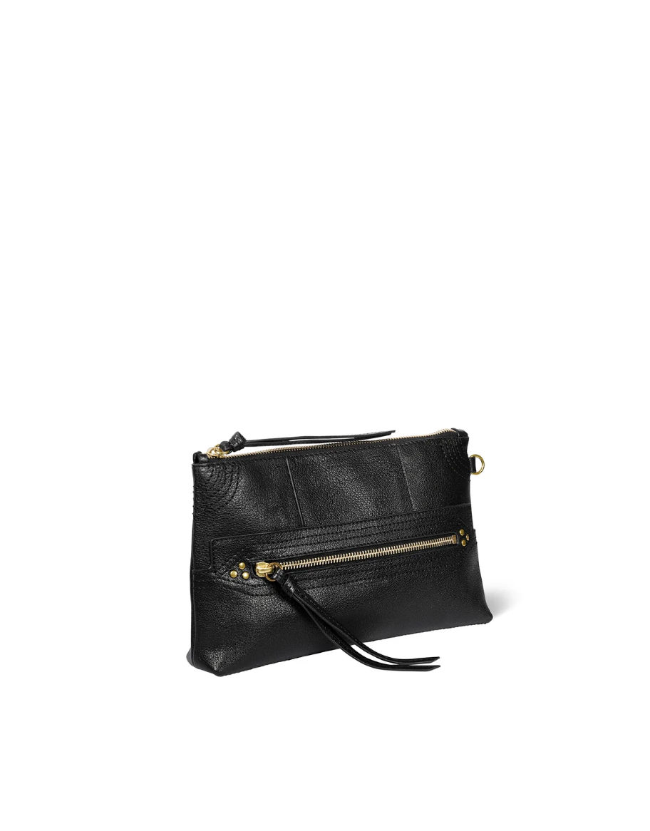 Lucky Clutch Buffle Noir Brass - Jérôme Dreyfuss