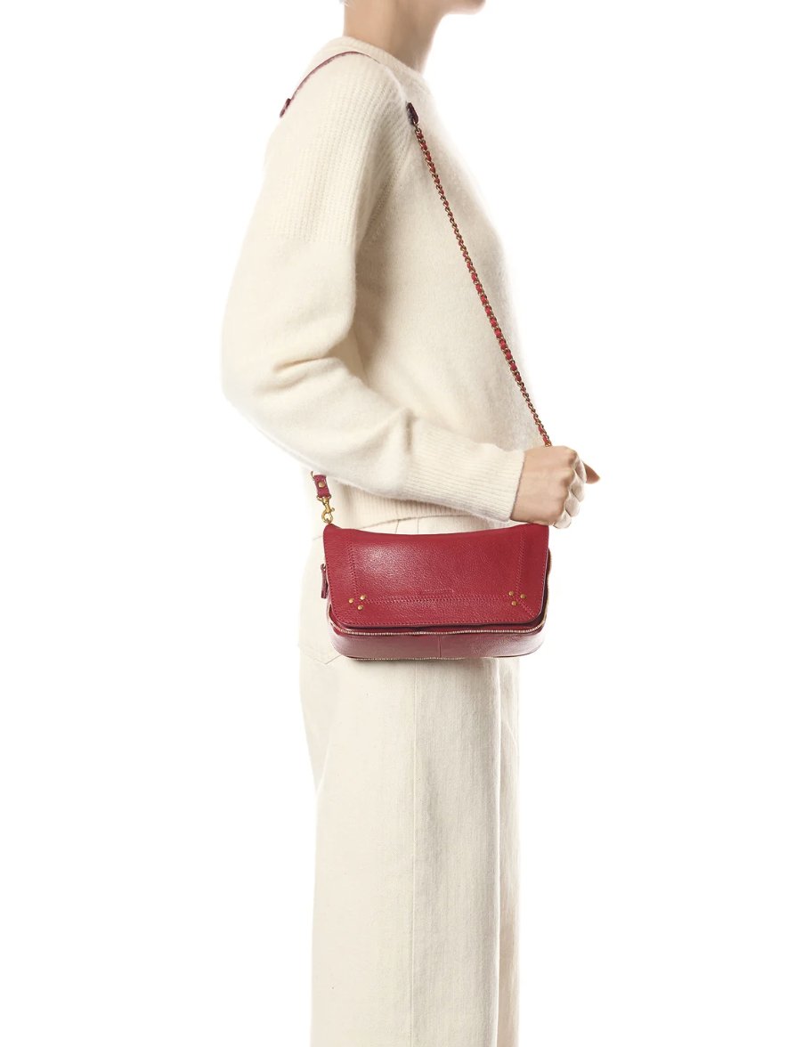 Sac Bobi S Chèvre Carmin - Jérôme Dreyfuss