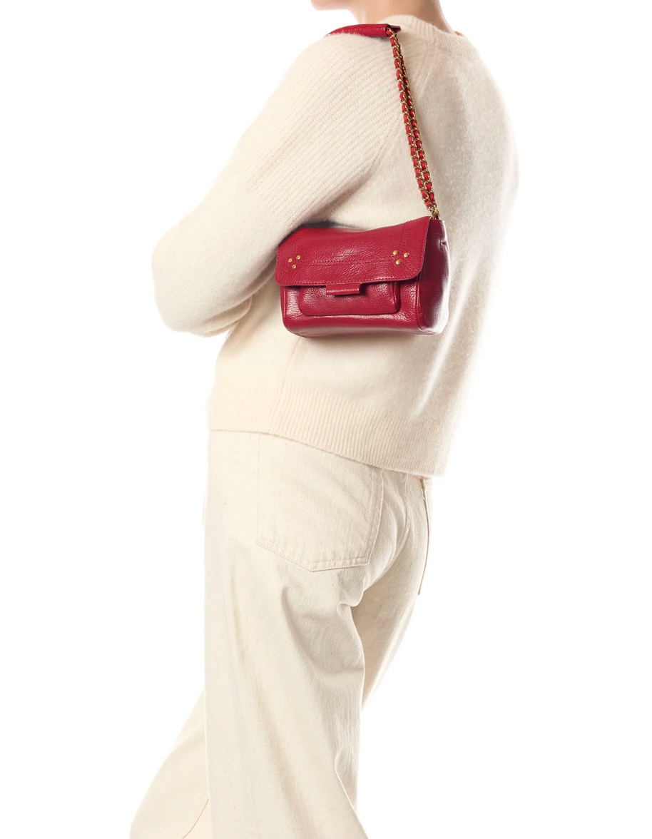 Sac Lulu S Chèvre Carmin - Jérôme Dreyfuss