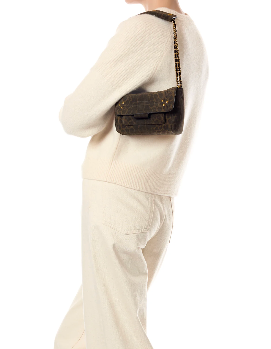 Sac Lulu S Léopard Kaki - Jérôme Dreyfuss