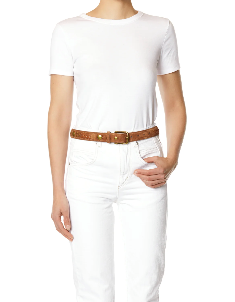 Ceinture Gaucho Croûte Velours Caramel - Jérôme Dreyfuss