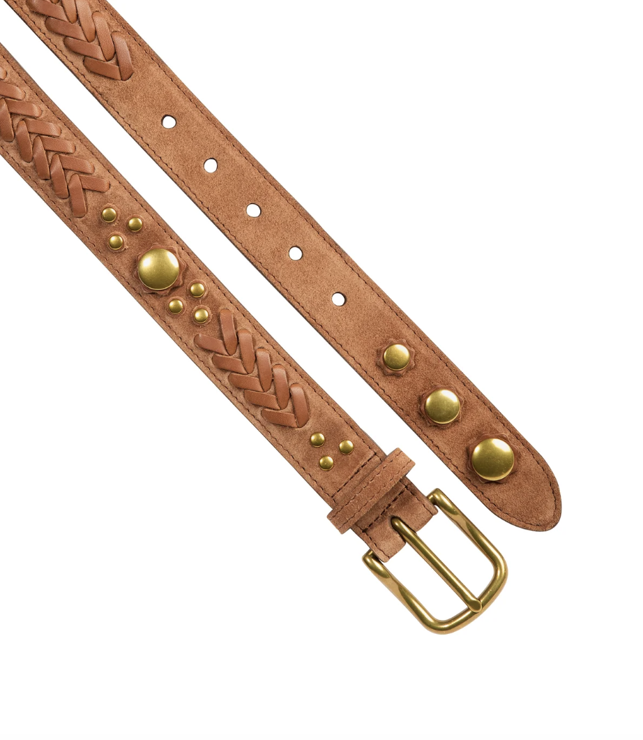 Ceinture Gaucho Croûte Velours Caramel - Jérôme Dreyfuss