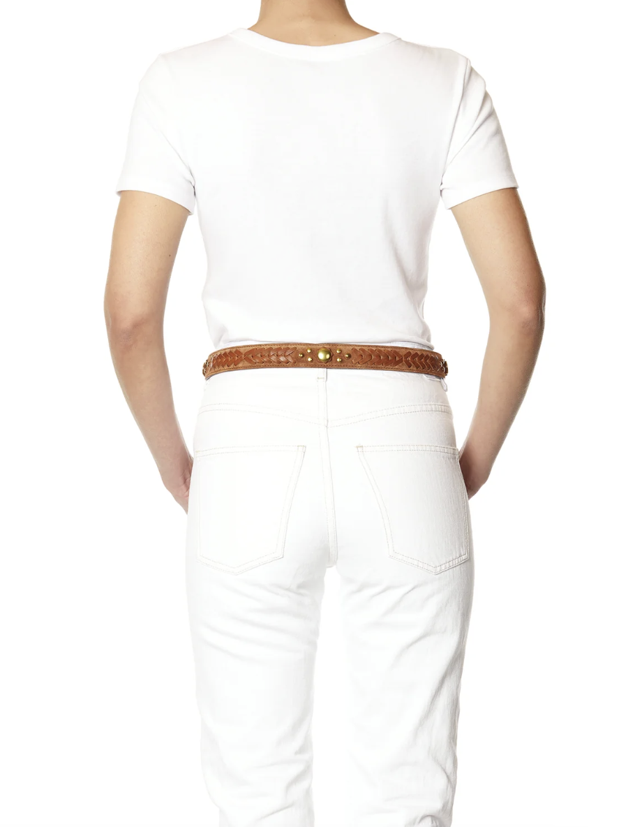 Ceinture Gaucho Croûte Velours Caramel - Jérôme Dreyfuss