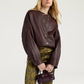Veste Bomber Courte Kaldor Cuir Marron - Momoni