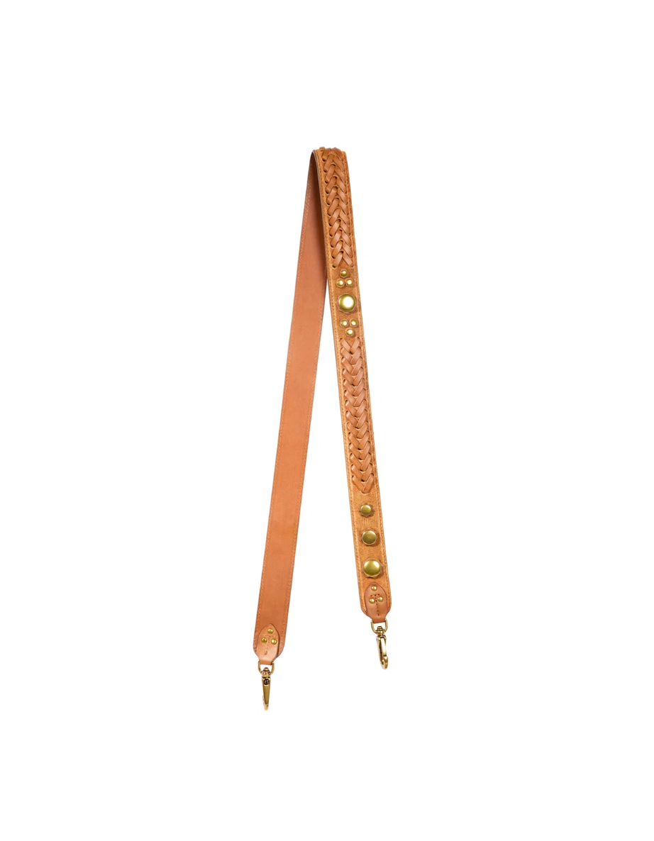 Bandoulière Gaucho Croûte Velours Caramel - Jérôme Dreyfuss