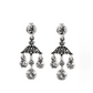 Boucles d'Oreilles Emma Argent Oxydé - Dorothée Sausset