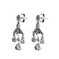 Boucles d'Oreilles Emma Argent Oxydé - Dorothée Sausset