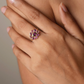 Bague 9 Planètes Rhodolite - Dorothée Sausset