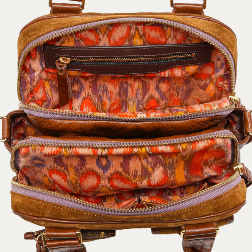 Sac Richie Cuir Tabac - Claris Virot