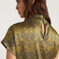 Blouse Manches Courtes Ulla Imprimé Kaki/Huile - Momoni