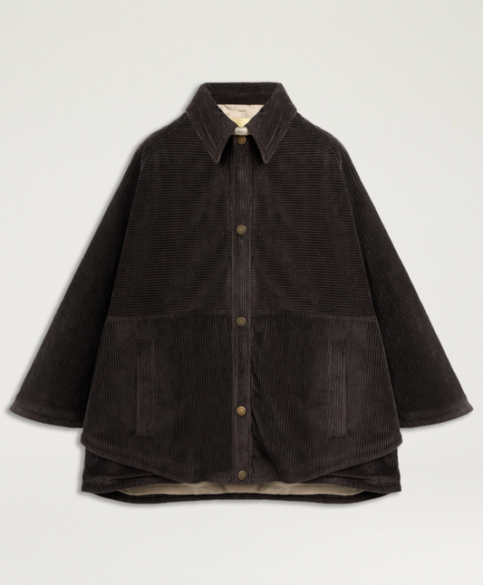 Veste Eldara Velours Courrant Brun Foncé - Momoni