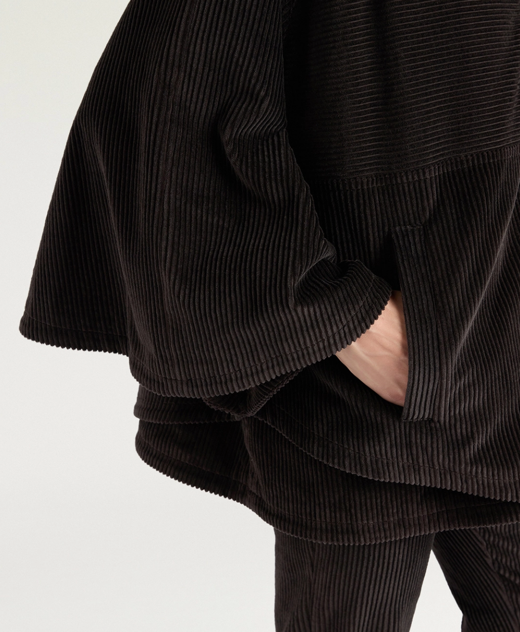 Veste Eldara Velours Courrant Brun Foncé - Momoni