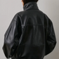 Veste en Cuir Souple Gamma Noire - Soeur