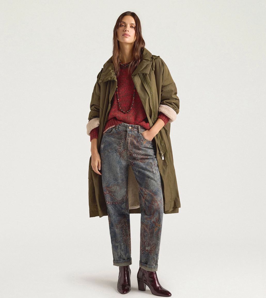 Manteau Kjara Vert Militaire - Momoni
