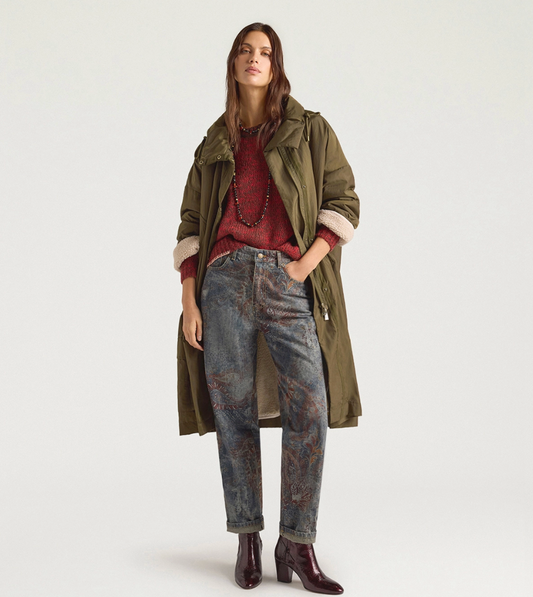 Manteau Kjara Vert Militaire - Momoni