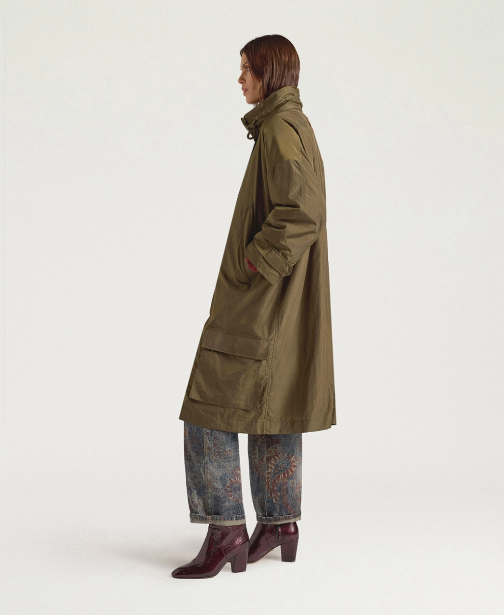 Manteau Kjara Vert Militaire - Momoni