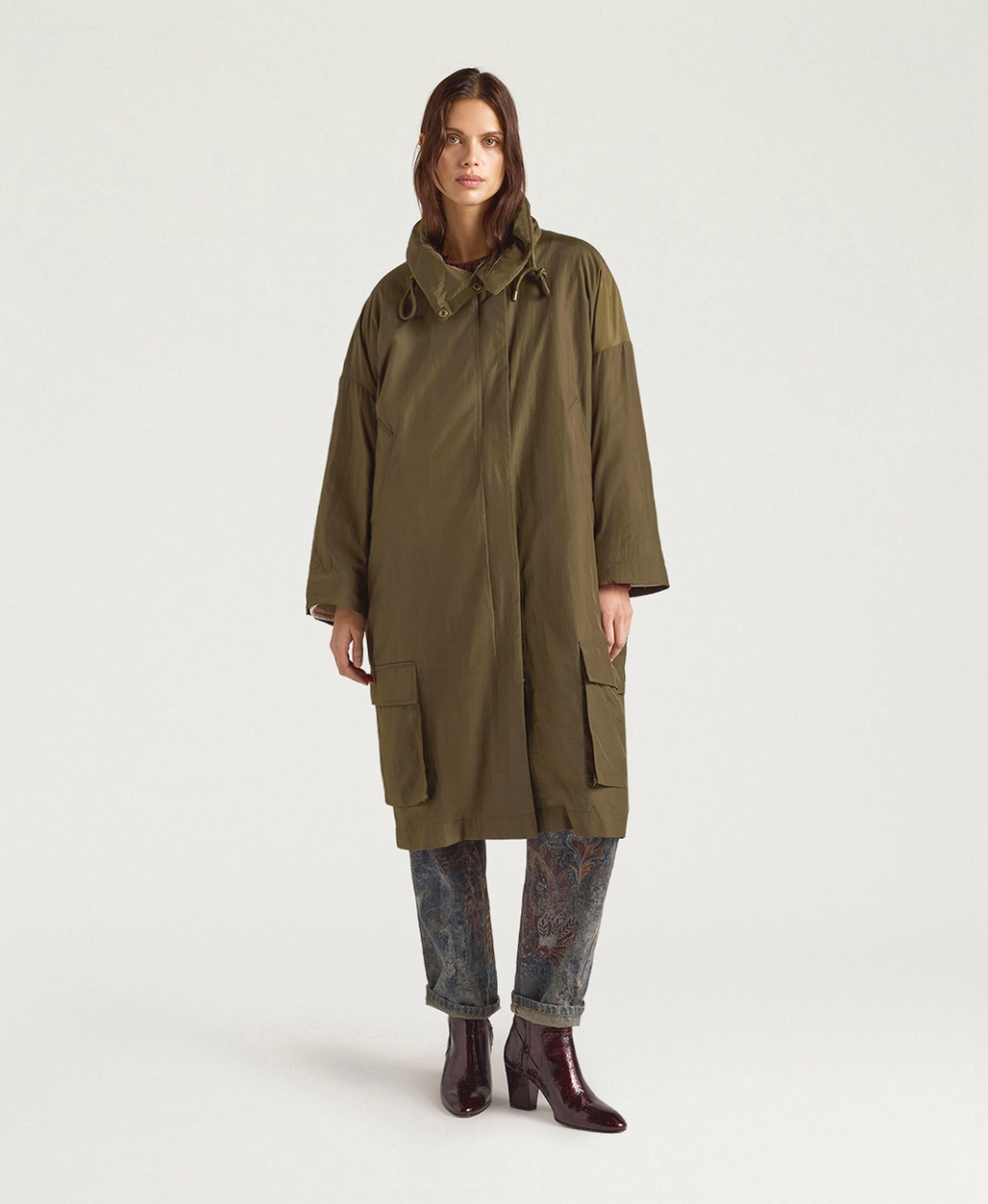 Manteau Kjara Vert Militaire - Momoni