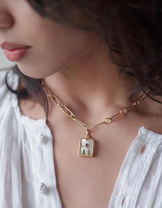 Charm Thali Nacre - Dorothée Sausset