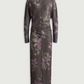 Robe Longue Lola Drapée Jersey Crêpe - Soeur