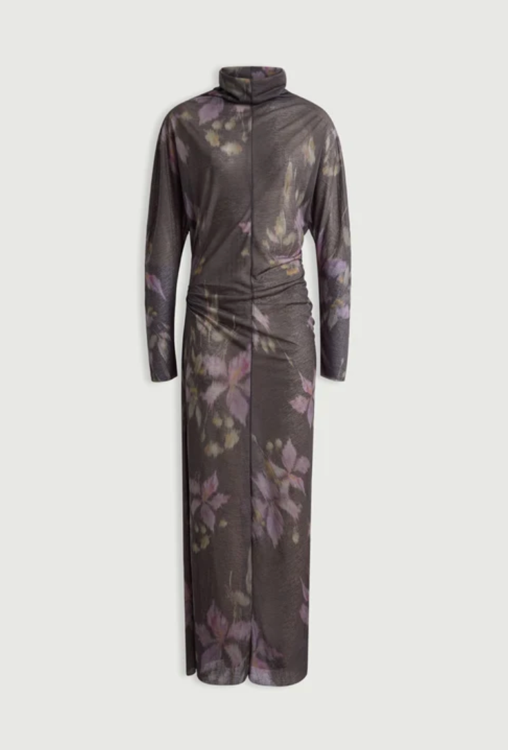 Robe Longue Lola Drapée Jersey Crêpe - Soeur