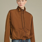 Blouson Jura Zippé Toile Caramel - Soeur
