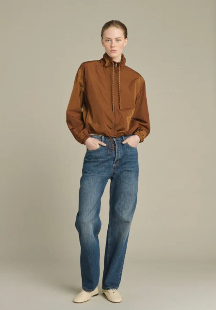 Blouson Jura Zippé Toile Caramel - Soeur