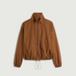 Blouson Jura Zippé Toile Caramel - Soeur