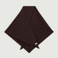 Foulard Triangle Jamelia Laine Double Face Marron Foncé - Soeur