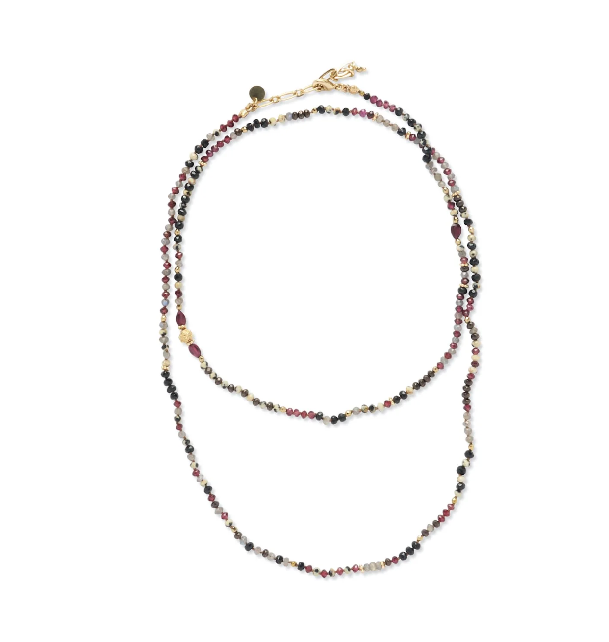 Bracelet Adoum Multi-tours Labradorite Spinelle Grenat - Room Service