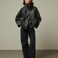 Veste Tiziano Cuir Anthracite - Bellepièce