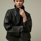 Veste Tiziano Cuir Anthracite - Bellepièce