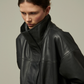 Veste Tiziano Cuir Anthracite - Bellepièce