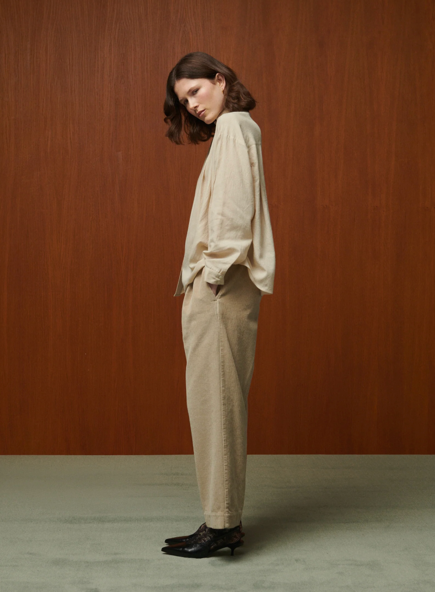 Blouse Lee Latte Bourette de Soie - Bellepièce