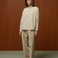 Blouse Lee Latte Bourette de Soie - Bellepièce