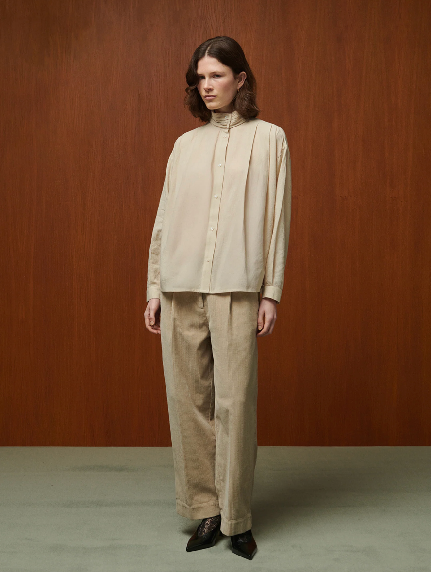 Blouse Lee Latte Bourette de Soie - Bellepièce