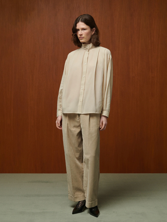 Blouse Lee Latte Bourette de Soie - Bellepièce