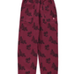Trousers Bordeaux w/ Black Roses - Sisters Department