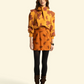 Knitted Soft Sweater Orange W/ Flowers - Sisters Department