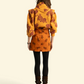 Knitted Soft Sweater Orange W/ Flowers - Sisters Department