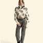 Knitted Soft Sweater Ecru W/ Flowers - Sisters Department